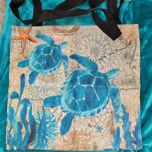 Sea Turtle Canvas Tote Bag